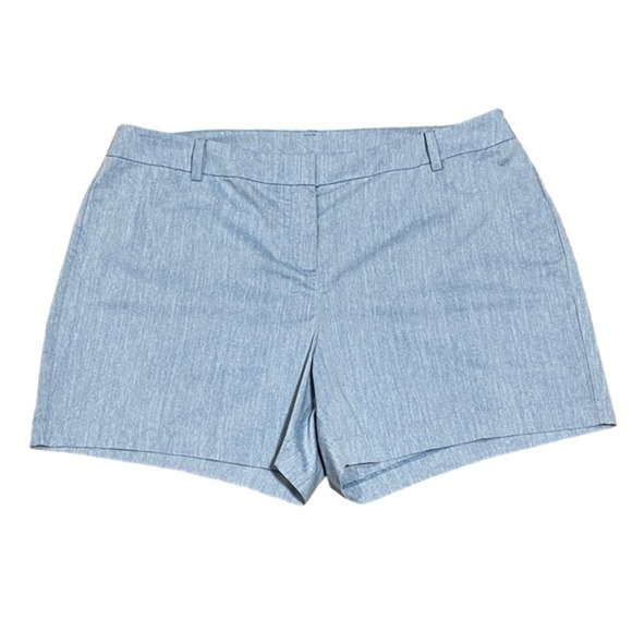 Lane Bryant High Rise Stretch Shorts Light Chambray‎ 20x5 - Picture 1 of 4